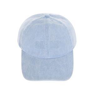 [가니][국내/당일]25SS A5760 646 가니 자수 로고 코튼 베이비블루 볼캡