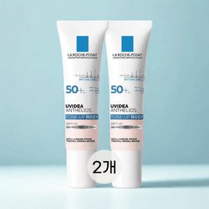 라로슈포제 크림 유비데아 톤업 로지 수분 자외선차단제 30ml x 2개
