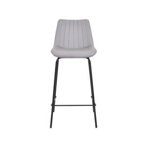 스코나 라인 스틸 가죽 바체어 카페 홈바 식탁 의자