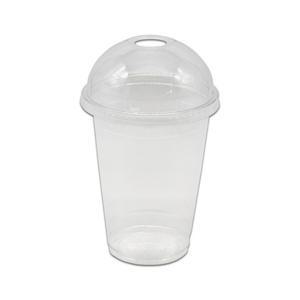 케이스코 투명 PET 아이스컵 +돔뚜껑 세트 470ml 16온즈 92파이 100개
