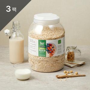 [웰리유] 하루오트 바로먹는 퀵오트밀 2kg 3팩