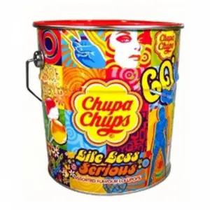 츄파춥스 팝아트틴 드럼통 150개 2통/막대 사탕 캔디 롤리팝 맛있는 간식 유치원 유아 어린이 대용량 키즈