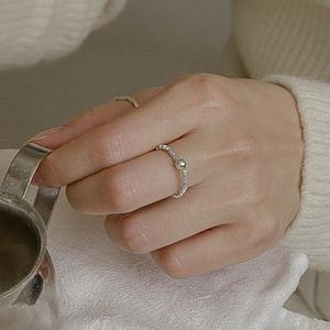 925은 실버칩 은볼반지 데일리 밴딩 프리사이즈반지