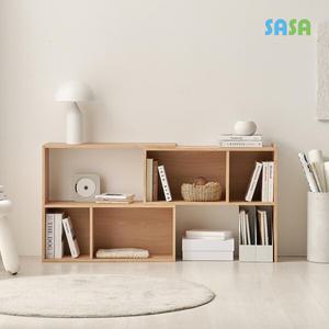 사사가구 비아 800 2단 확장형 가로책장