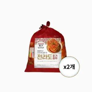 종가 종가집 전라도식 포기김치 10.4kg (5.2kg x 2개)