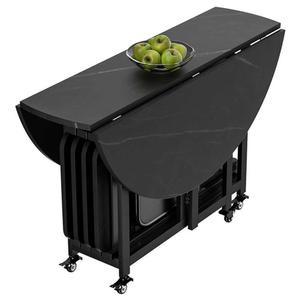 접이식 식탁 테이블 4인 이동식 원탁 대형 6인 원형