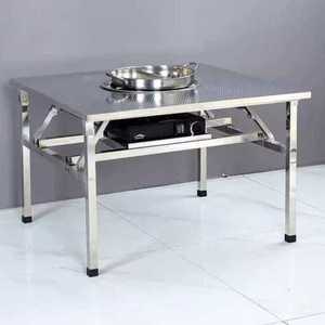 고기집테이블 스테인리스 사각 식당 포장마차 테이블