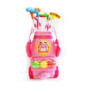 로보카폴리 엠버 골프놀이 세트 플라스틱 어린이 장난감 선물 골프채 실내놀이