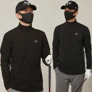 [하프클럽/럽인골프]투빅토리 FW용 남성골프웨어 융털안감 옆라인 반목티