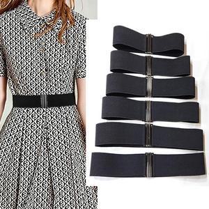 야스타 벨트392 (4cm) 다크실버버클 여성 스판벨트 사이즈 선택 가능