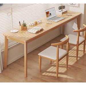 2인용테이블 더블 보조 창가 베란다 인용테이블 원목 긴 인용