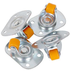 초미니 바퀴 회전 4P PP-FT / 초소형 미니 부착식 붙이는바퀴 침대밑 소파밑 서랍장 바구니 PP 캐스터