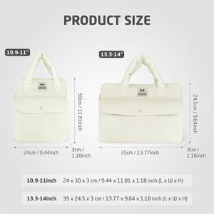 Ipad 10th  용 소프트 타블렛 보관 파우치 슬리브 Macbook Air/Pro 케이스 용 13-14 인치 노트북 가방 Dell