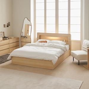 [MD픽 리뷰이벤트]파로마 아몬드 LED조명 수납헤드 평상형침대 슈퍼싱글 퀸 매트리스선택