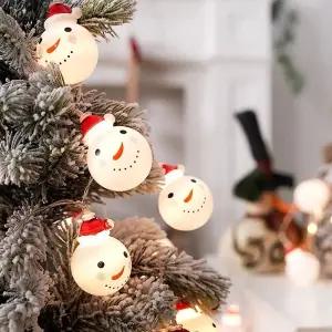 트리 장식 전구 가랜드전구 LED 눈사람 조명 20구 3M/인테리어/조명/장식/감성/전구/다용도