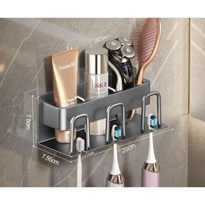 무타공 호텔식 알루미늄 접착 치약칫솔걸이