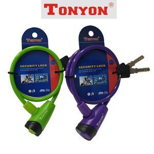 [알티피아]B톤욘4511 칼라 자전거 자물쇠 와이어락 미니