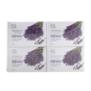 무궁화 세안비누 라벤더비누 100g 4입/세숫비누/샤워/비누/향기/향/균/화장비누/황토/휘핑비누/고급