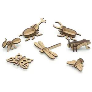 미니 곤충 우드 모형 조립 만들기 학습 놀이 7종