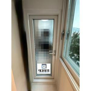 kcc터닝도어 유리포함 납품/시공