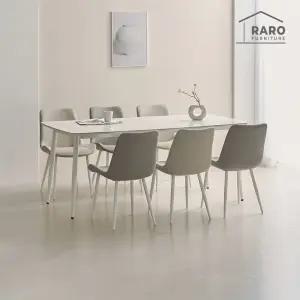 [/착불배송] 메르시 24T 유광 1800 저소음 포세린 세라믹 6인 식탁 세트 (식탁+