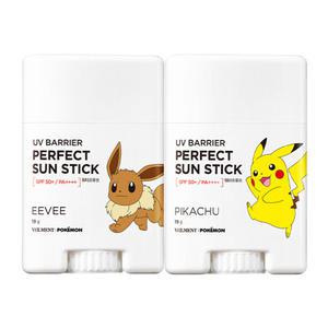 온더바디 벨먼 포켓몬 선스틱 피카츄 19g, 1개 + 이브이,19g ,1개