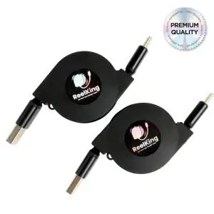 Reelking 1+1 자동감김 C타입 고속 릴케이블 데이터전송