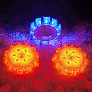 차량용 비상 신호 2차 사고예방 LED 삼각대 불꽃 신호기 3가지+파우치