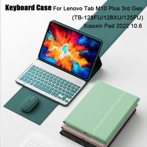 Xiaoxin Pad 2022 10.6 스마트 커버 용 분리형 키보드 케이스 Lenovo Tab M10 Plus 3 세대 TB-128FU/XU/125