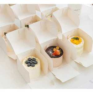 미니케이크상자 무지 화이트 박스 포장 케익 앞열림 디저트 답례품 미니케이크박스 선물박스 포장용품