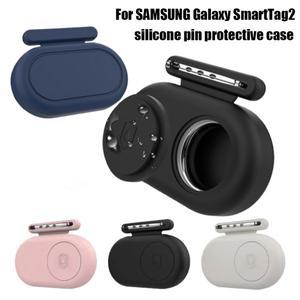 SamsungGalaxy SmartTag2 용 실리콘 핀 케이스 스마트 태그 2 개 애완 동물 목걸이 홀더 분실 방지 보호기