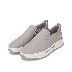 [BABARA][본사운영] 바바라 소가죽 로고 슬립온 여성스니커즈 3cm_AAH163