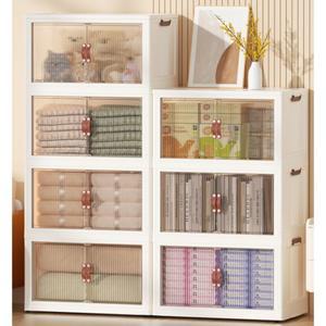 수납장 리빙박스 서랍장 플라스틱 간식 폴딩 베란다 투명 별우 정리대 틈새장 5단 캐비넷