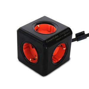 파워큐브 고용량 멀티탭 5구 1.5m 블랙 에어컨 건조기 인테리어 디자인 멀티 콘센트