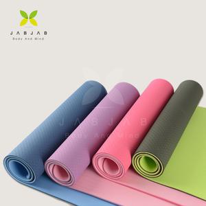 안전한 요가매트 TPE 재질 투톤 와이드 6mm