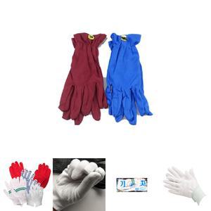 오런-기누속장갑(청.홍.밤.살색) - 10EA/면장갑/고급/하얀/장갑/원예/10/켤레/10켤레/흰면장갑/위생/목장갑