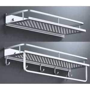 무타공 스테인레스 욕실 선반 화장실 수건걸이 거치대