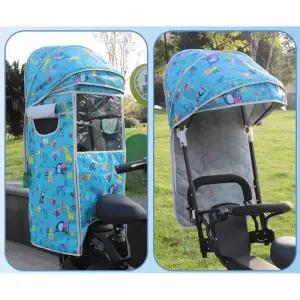 전기 자전거 유아안장 자전거 커버 바람막이 방풍 방수