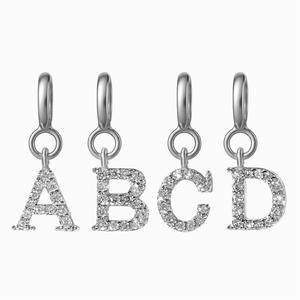 18K 랩다이아 알파벳 이니셜 펜던트