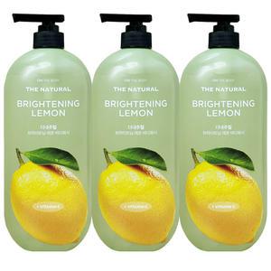 온더바디 더내추럴 바디워시 레몬향 900g 900g 3개