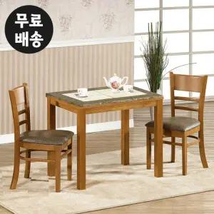 A4 대리석 미니 식탁세트 2인용 고급 수입 2인(엔틱)