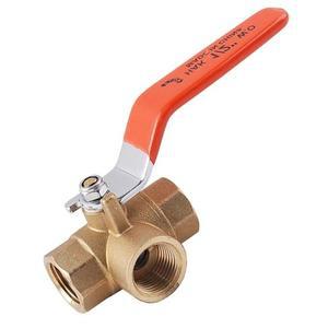 고품질 3WAY 레버방향전환 삼방 수도밸브 파이프부속 BALLVALVE L밸브 15A 볼벨브 (WFGROQM)