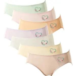 [롯데백화점]비너스 [7매SET]편안하고 위생적인 면100 하트꽃자수 요일팬티7매세트VPT6957SET