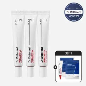 [닥터디퍼런트][탄력주름/레티날 0.05% 입문 크림]비타리프트A 20g 3개 (+비타리프트-A 포르테 미니어처...