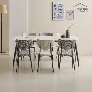 [/착불배송] 시그널 24T 유광 1800 저소음 포세린 세라믹 6인 식탁 세트 (식탁+