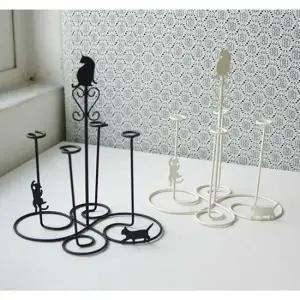 고양이 스텐 컵걸이 1P 주방 컵 정리대 커피잔 꽂이 컵정리대 커피잔걸이 컵꽂이 컵걸이