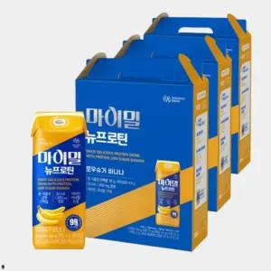 마이밀 마시는 뉴프로틴 바나나 로우슈거 단백질 보충 저당 음료 190ml 48개