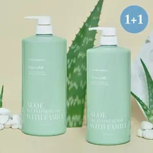 [건조함없는] 정직한실험실 대용량 저자극 알로에 올인원 워시 1L*2개
