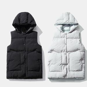 한파 경량 레이어드 남자 점퍼 조끼 남성 베스트 간절기 패딩 오버핏 데일리 보온 방한 겨울 후드 캐주얼