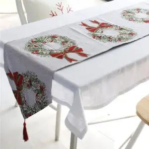 성탄절 분위기 식탁 테이블 러너 장식용 깔개 덮개 크리스마스러너 테이블러너 식탁러너